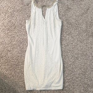 bebe White Lace Dress